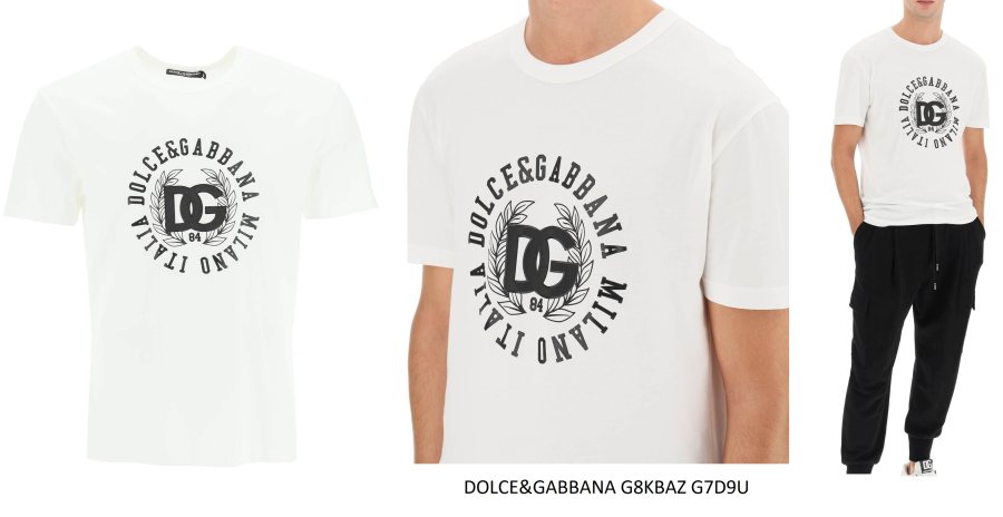 Dolce & Gabbana Logo Print T-Shirt — White — 3