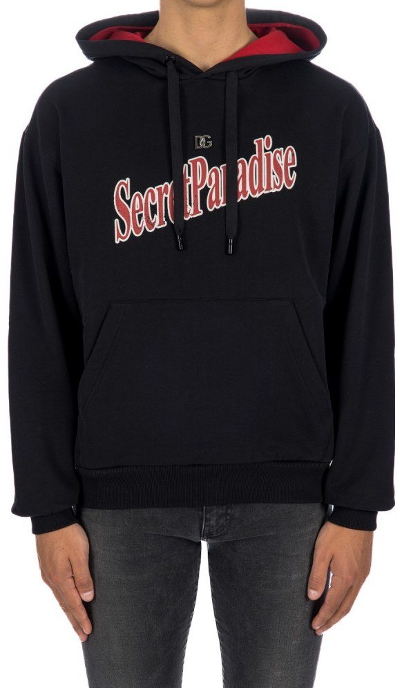 Dolce & Gabbana Print Hoodie — Black — 3