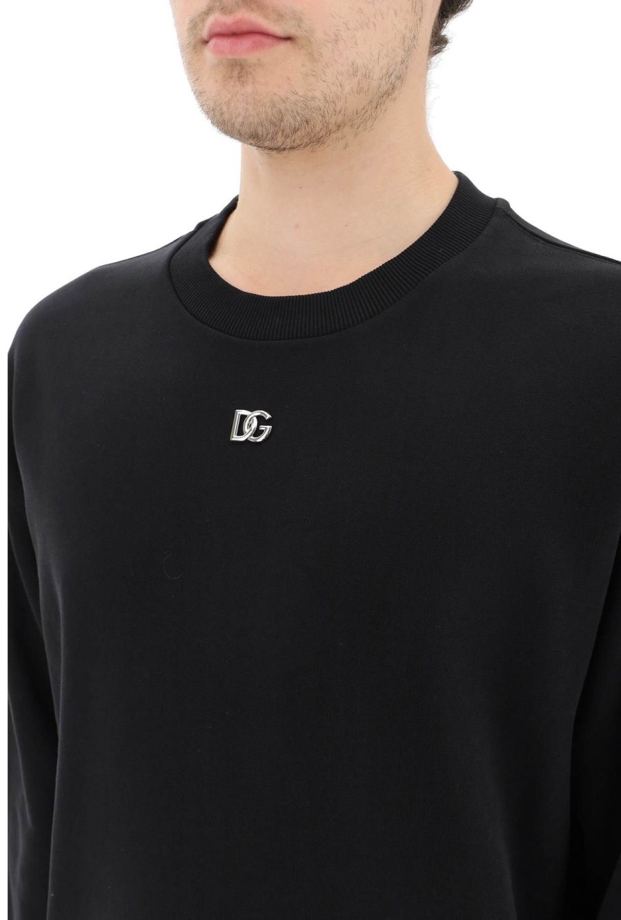 Dolce & Gabbana Logo Sweatshirt — Black — 4