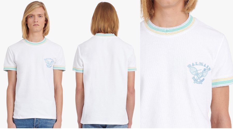 BALMAIN BALMAIN T-Shirt WH1EF001287JGFQ — 4