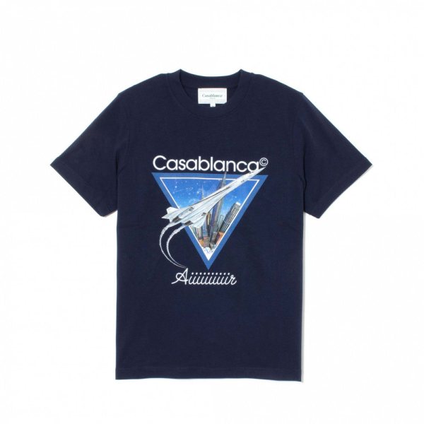 Casablanca AIIIIIR T-Shirt — Navy