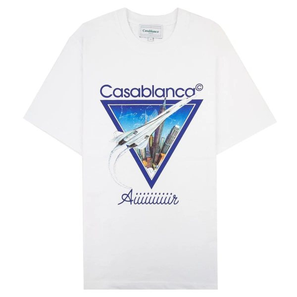 Casablanca AIIIR Printed T-Shirt — White