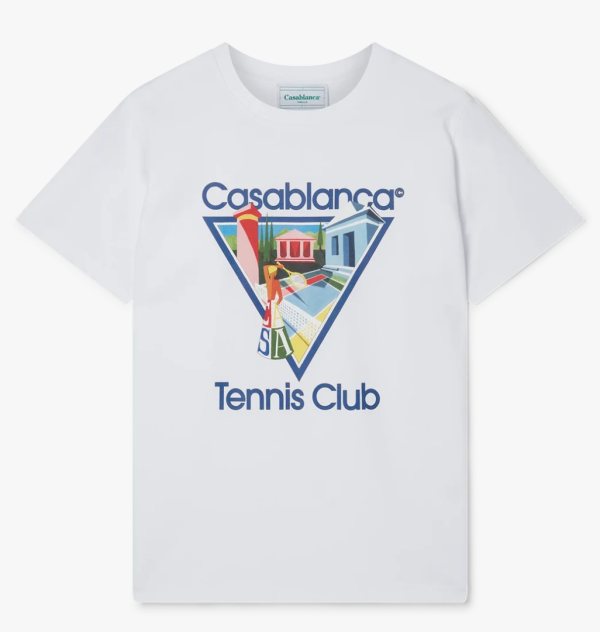 Casablanca Joueuse Organic Cotton T-Shirt — White