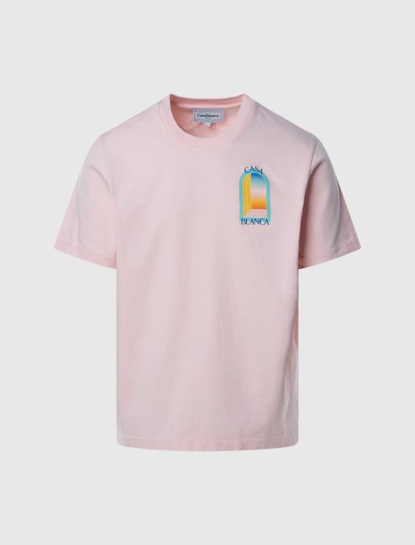 Casablanca Larch Colore Tee — Pink