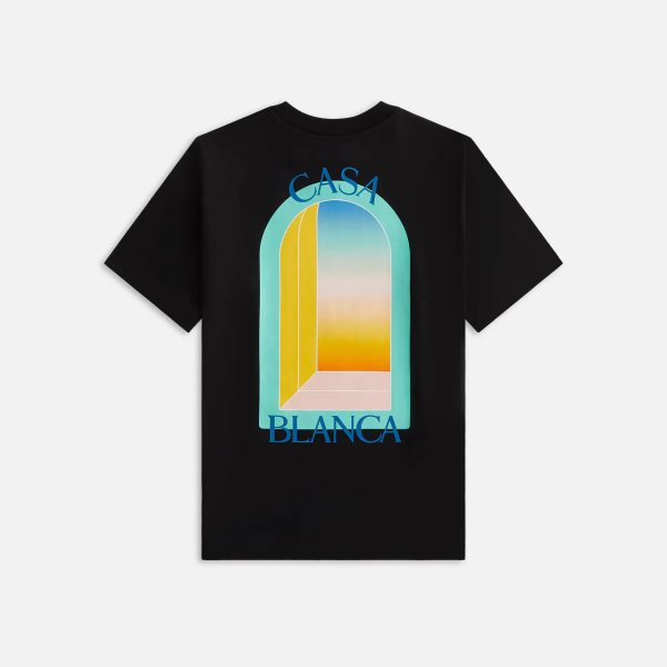 Casablanca L'arche Colore Printed T-Shirt — Black