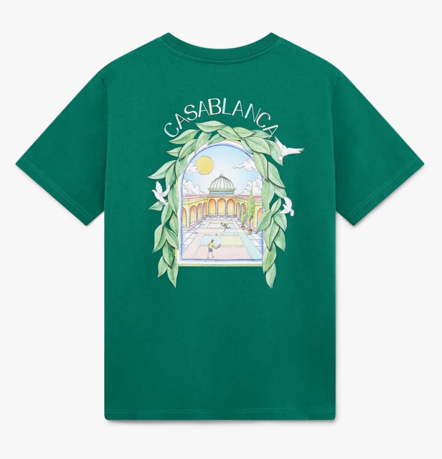 Casablanca L'Arche De Tennis T-Shirt — Green