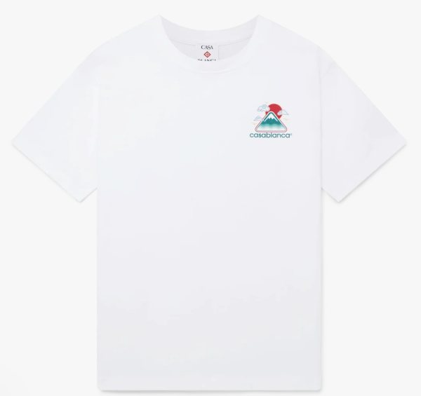 Casablanca Montagne Ondulee T-Shirt — White
