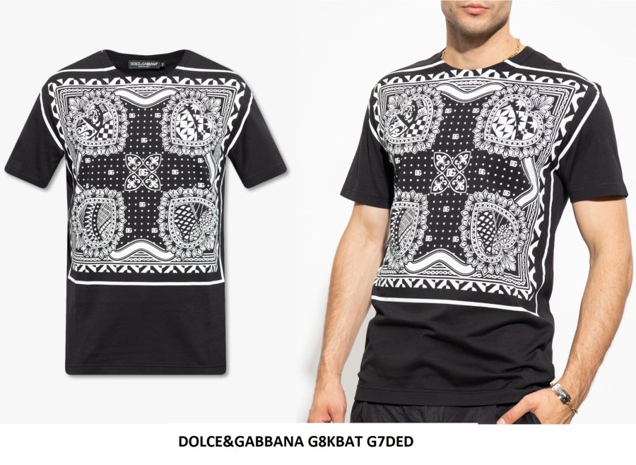 Dolce & Gabbana Bandana Print T-Shirt