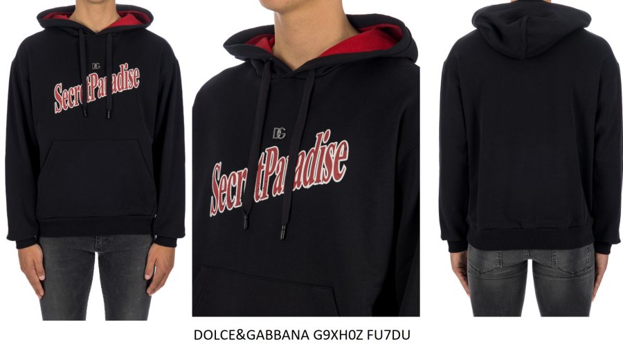 Dolce & Gabbana Print Hoodie — Black — 2