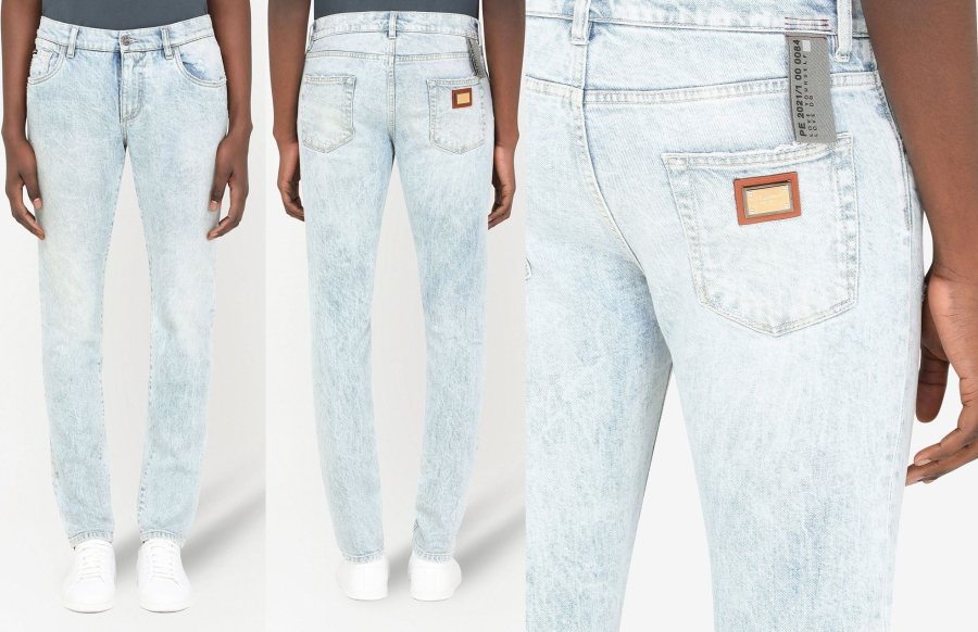 Dolce & Gabbana 5-Pocket Jeansshorts — Light Wash