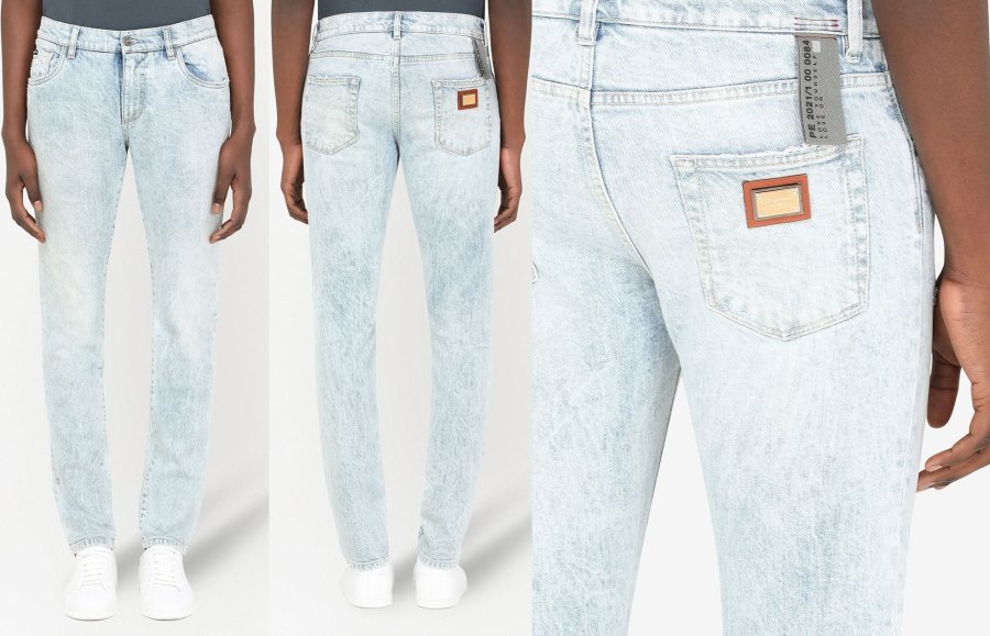 Dolce & Gabbana 5-Pocket Jeansshorts — Light Wash — 2