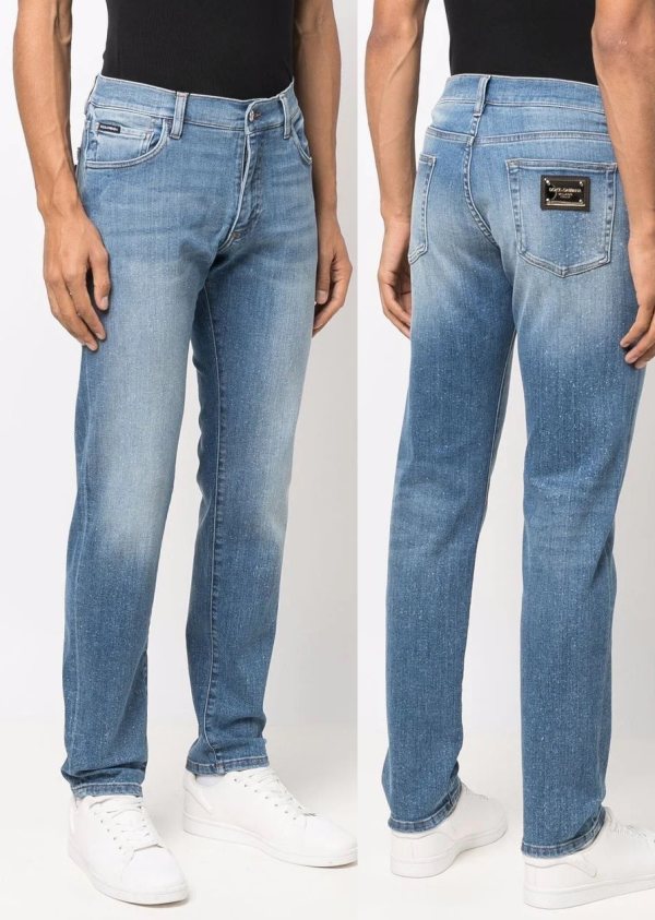 Dolce & Gabbana 5-Pocket Jeans — Mid Blue