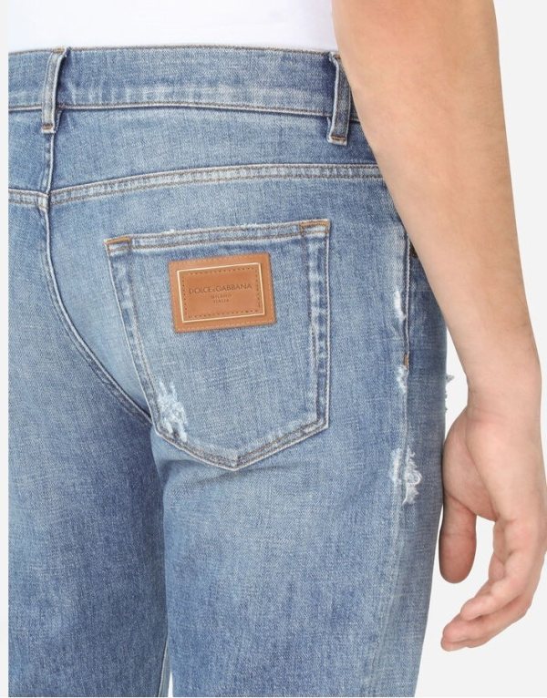 Dolce & Gabbana 5-Pocket Jeans — Distressed