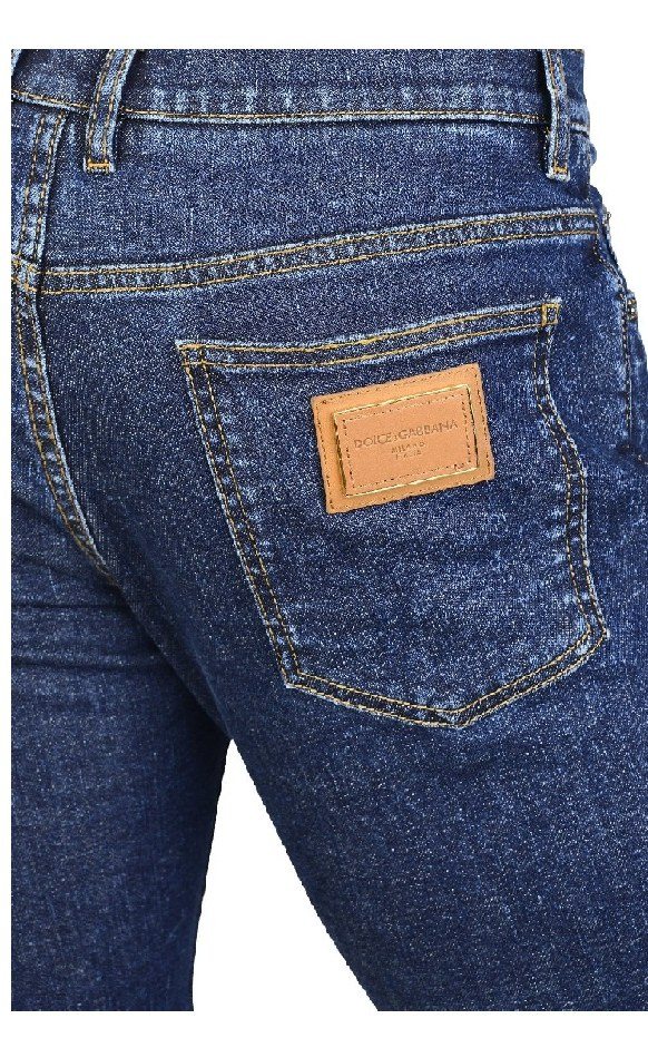 Dolce & Gabbana Denim Jeansshorts — Dark Wash — 3