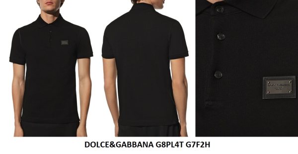Dolce & Gabbana DG Logo Polo Shirt — Black