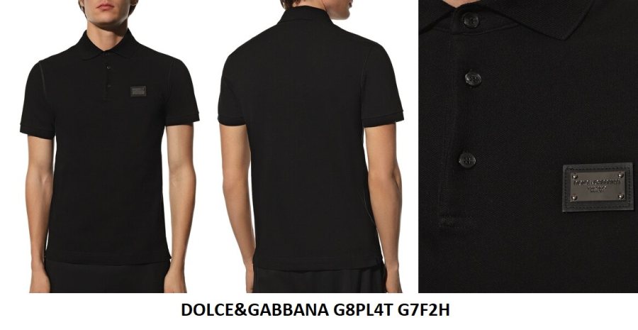 Dolce & Gabbana DG Logo Polo Shirt — Black