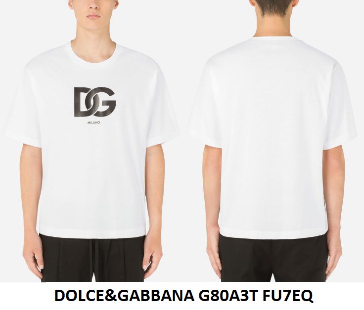 Dolce & Gabbana Colorblock T-Shirt — White/Grey