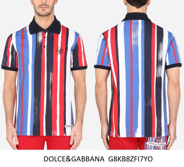 Dolce & Gabbana Striped Polo Shirt