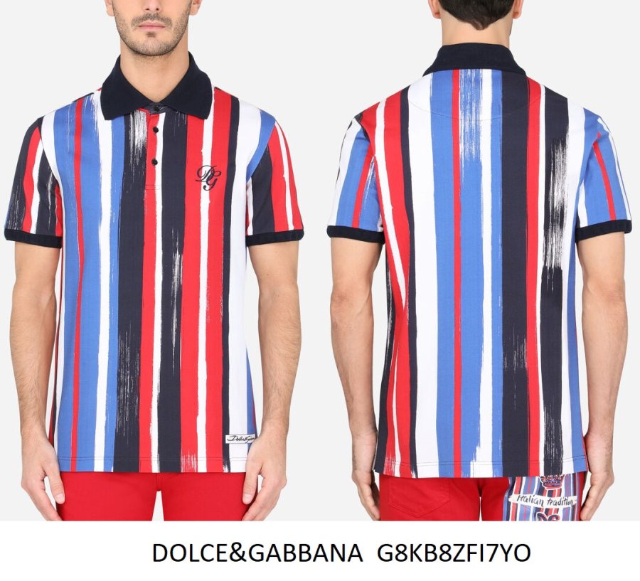 Dolce & Gabbana Striped Polo Shirt
