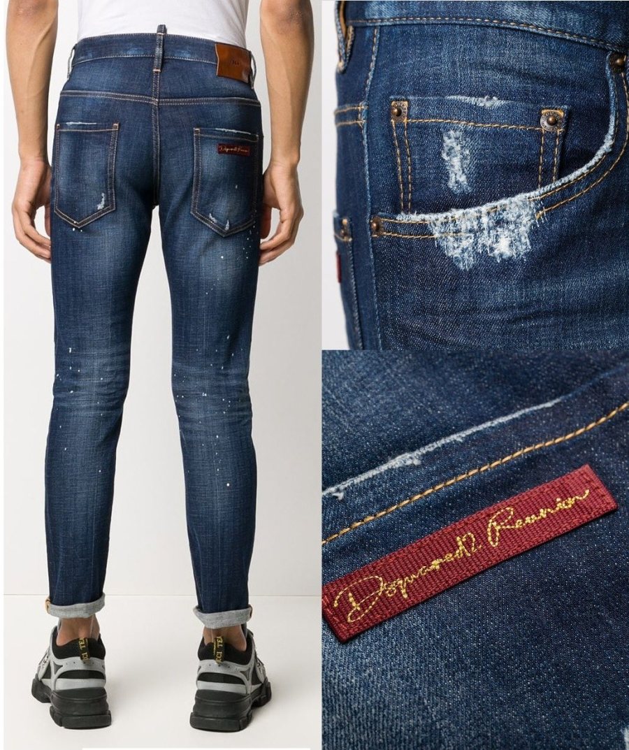 DSQUARED2 Distressed Jeans — S74LB0770