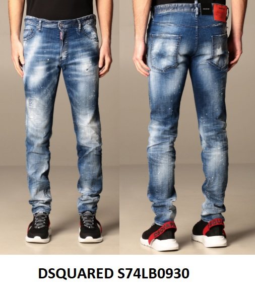 DSQUARED2 Distressed Jeans — S74LB0930