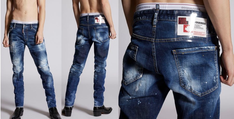DSQUARED2 Distressed Jeans — S74LB0956