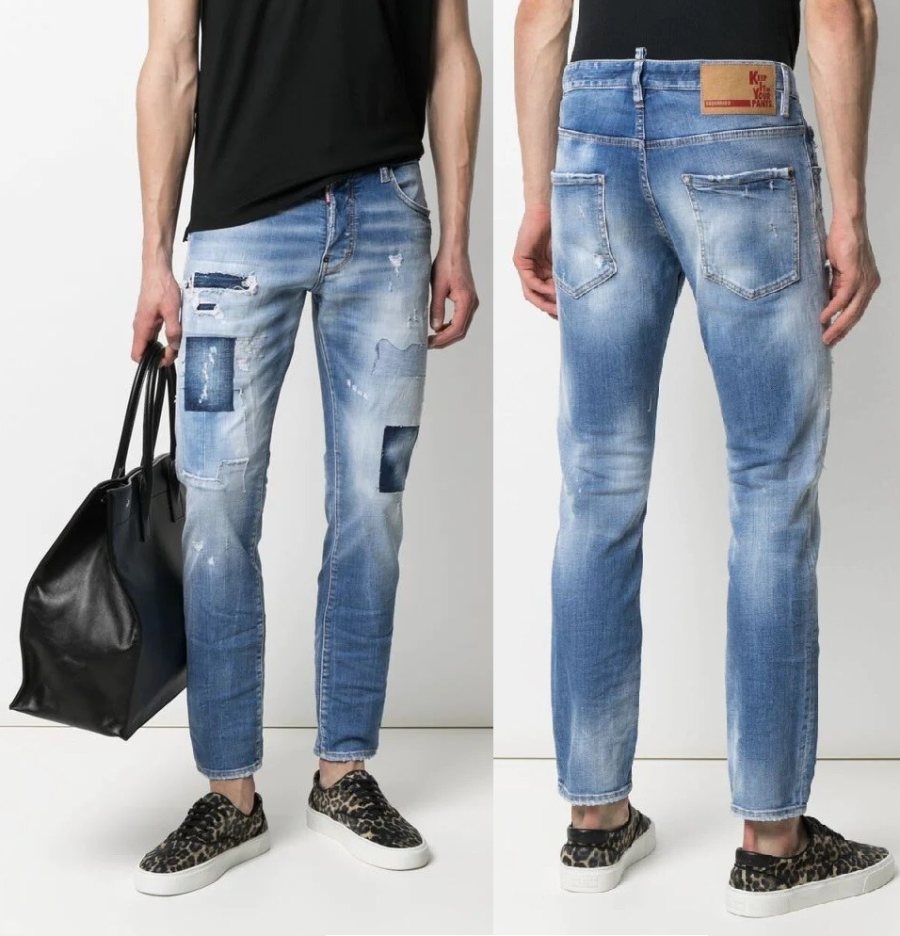 DSQUARED2 Distressed Jeans — S74LB0975
