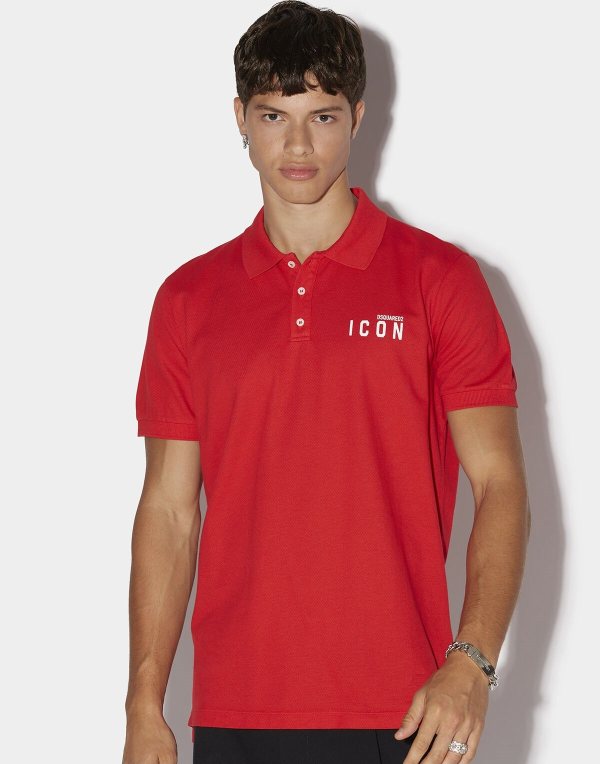 DSQUARED2 Tipped Poloshirt — S79GL0001