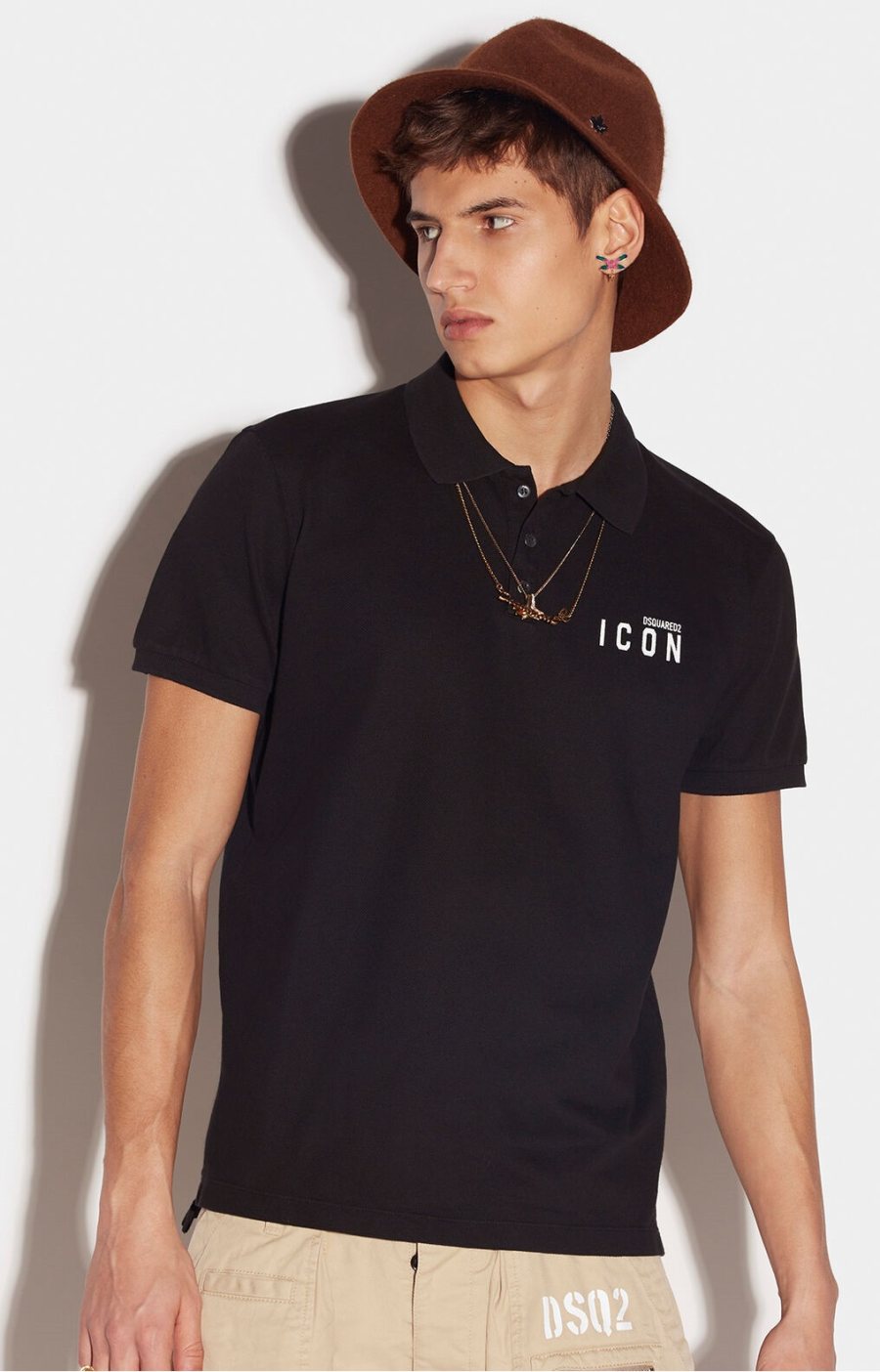 DSQUARED2 Tipped T-Shirt — S79GL0001S — 2