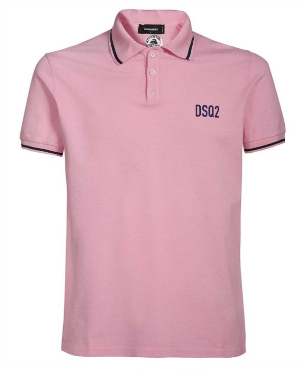 DSQUARED2 Tipped Poloshirt — S74GL0064
