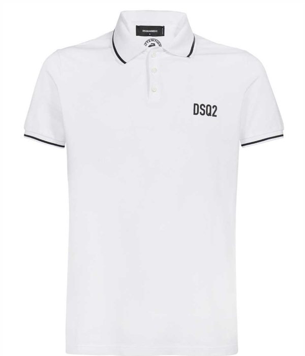 DSQUARED2 Tipped Poloshirt — S74GL0064-100