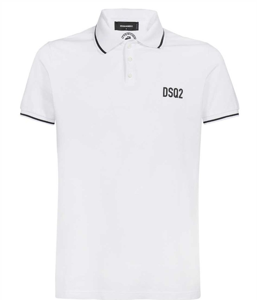 DSQUARED2 Tipped Poloshirt — S74GL0064-100