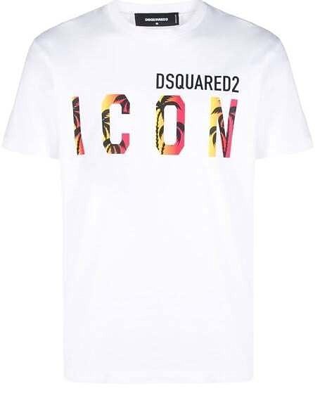DSQUARED2 ICON Sunset Palm Tree T-Shirt