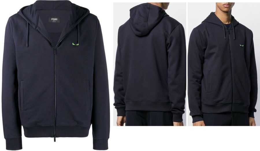 Fendi Zip Jacke, Navy