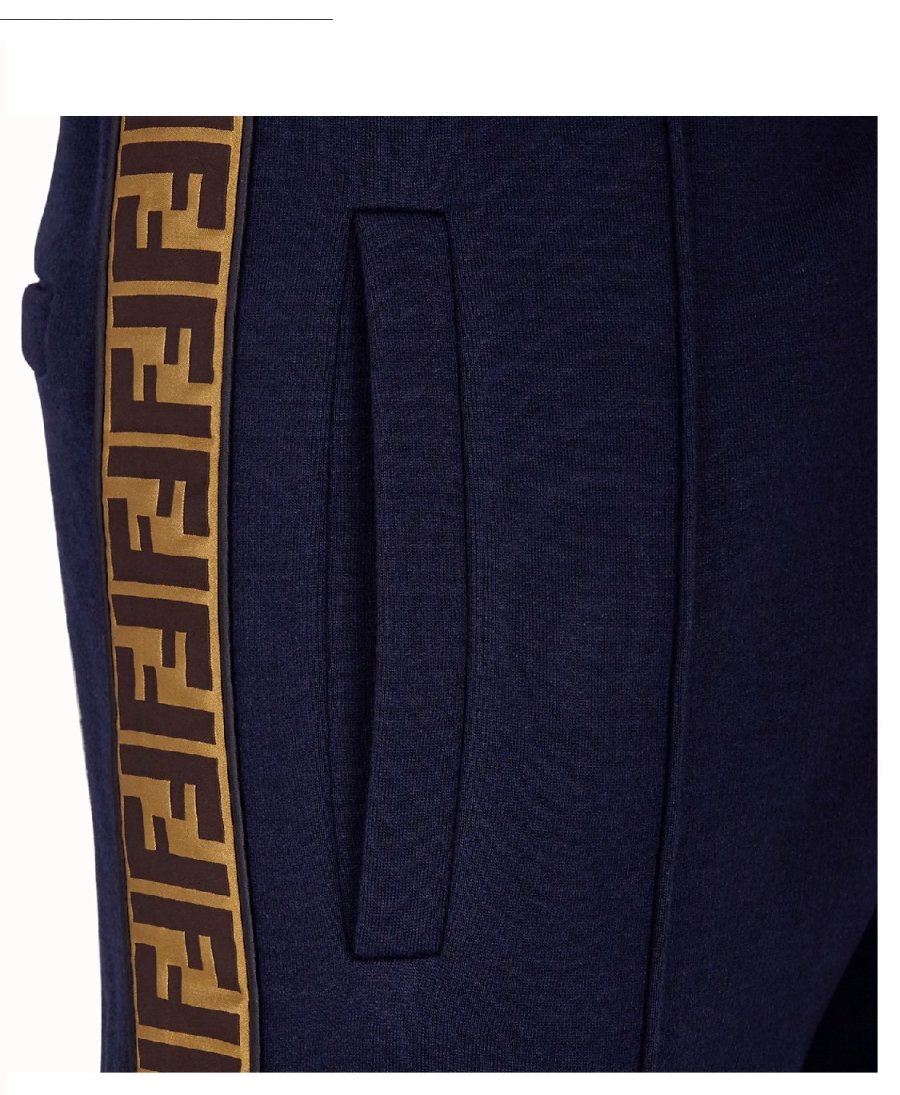 Fendi FF Tape Trainingsanzug, Navy — FY0870A1EGF0QA — 4