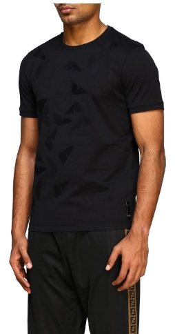 Fendi FF Tonal T-Shirt, Black