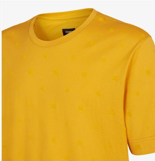 Fendi T-Shirt, Yellow — FY0936AITZF0745 — 3