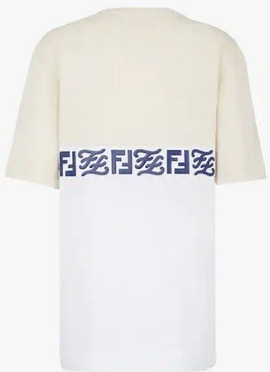 Fendi FF Band T-Shirt, White — FY0936AIU8F0ZE0 — 2