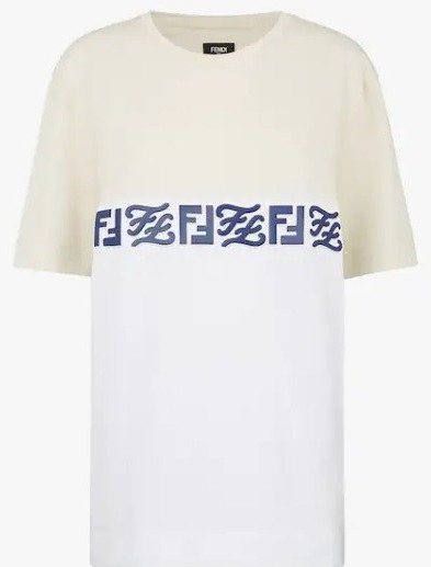 Fendi FF Band T-Shirt, White — FY0936AIU8F0ZE0 — 4