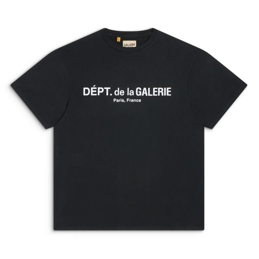 Gallery Dept. French Logo Front Print T-Shirt — Black