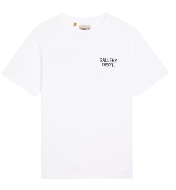Gallery Dept. Logo Chest Print T-Shirt — White