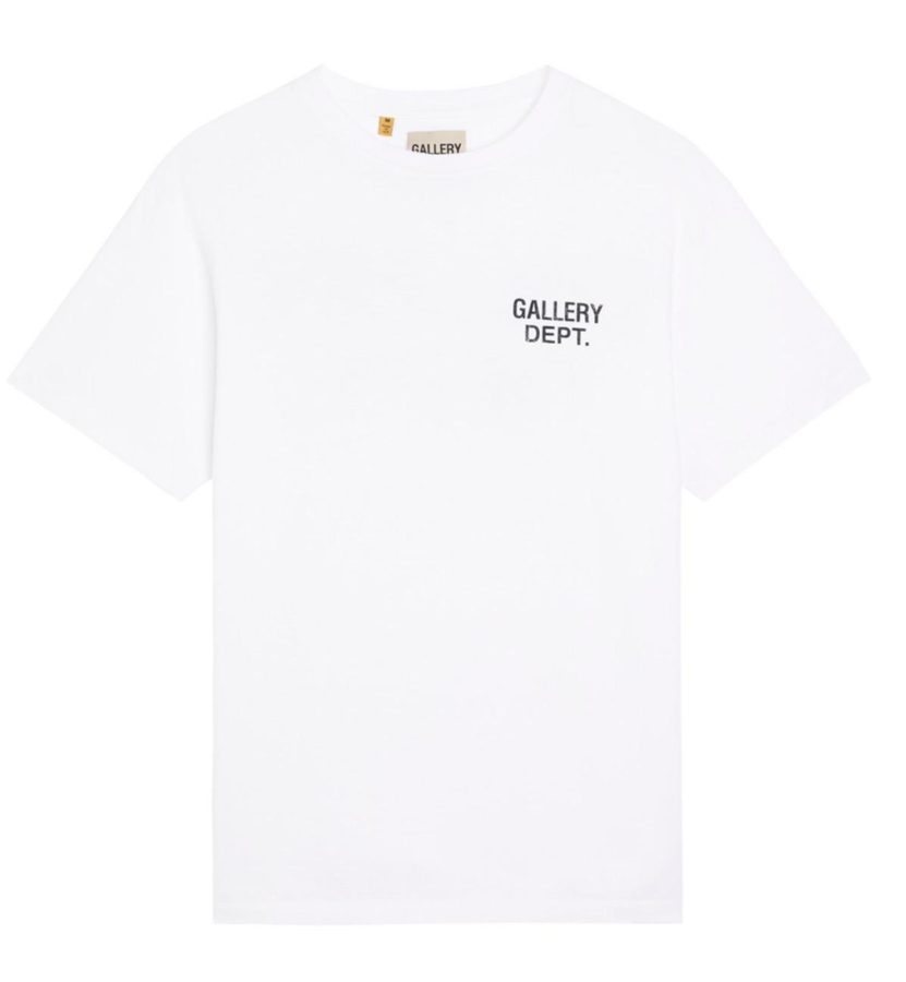 Gallery Dept. Logo Chest Print T-Shirt — White