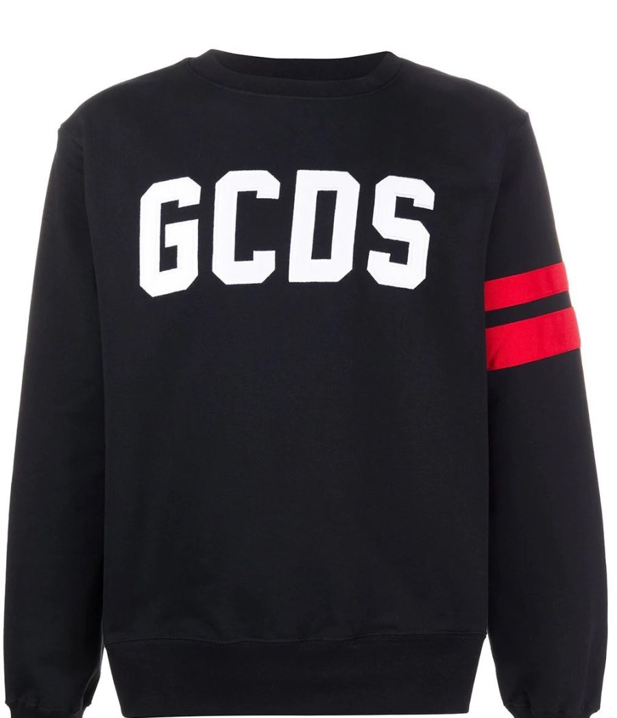 GCDS Logo Sweatshirt, Black — CC94M021003