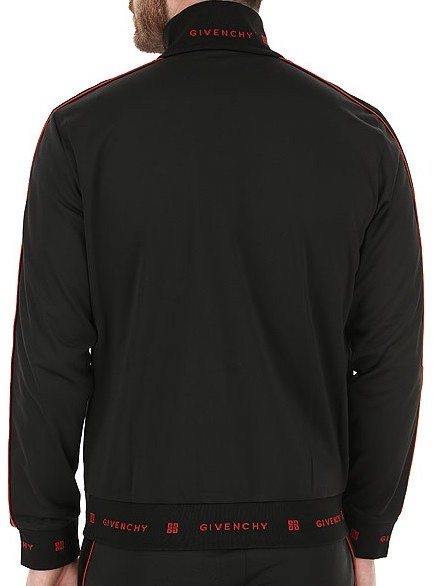 Givenchy Track Jacket, Black/Red