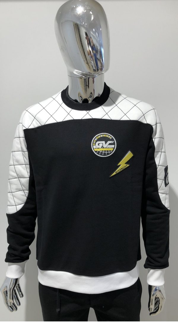 Givenchy Patch Sweatshirt, Black/White