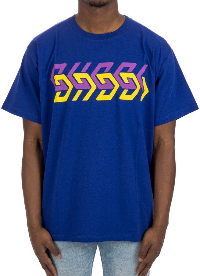 Gucci Rainbow Logo T-Shirt, White — 616036 XJDV9