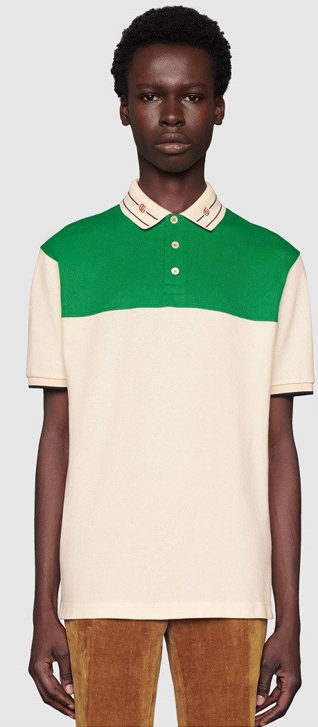 Gucci Colour Block Poloshirt — 645259 XJC6J — 3
