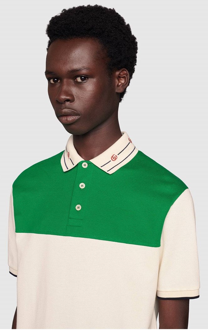 Gucci Colour Block Poloshirt — 645259 XJC6J — 2
