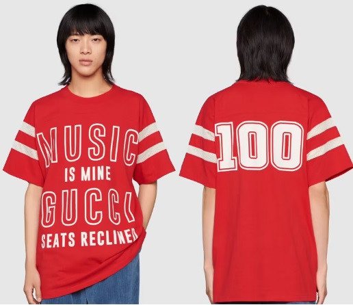 Gucci Music Is Mine T-Shirt, Red — XJDXN — 2