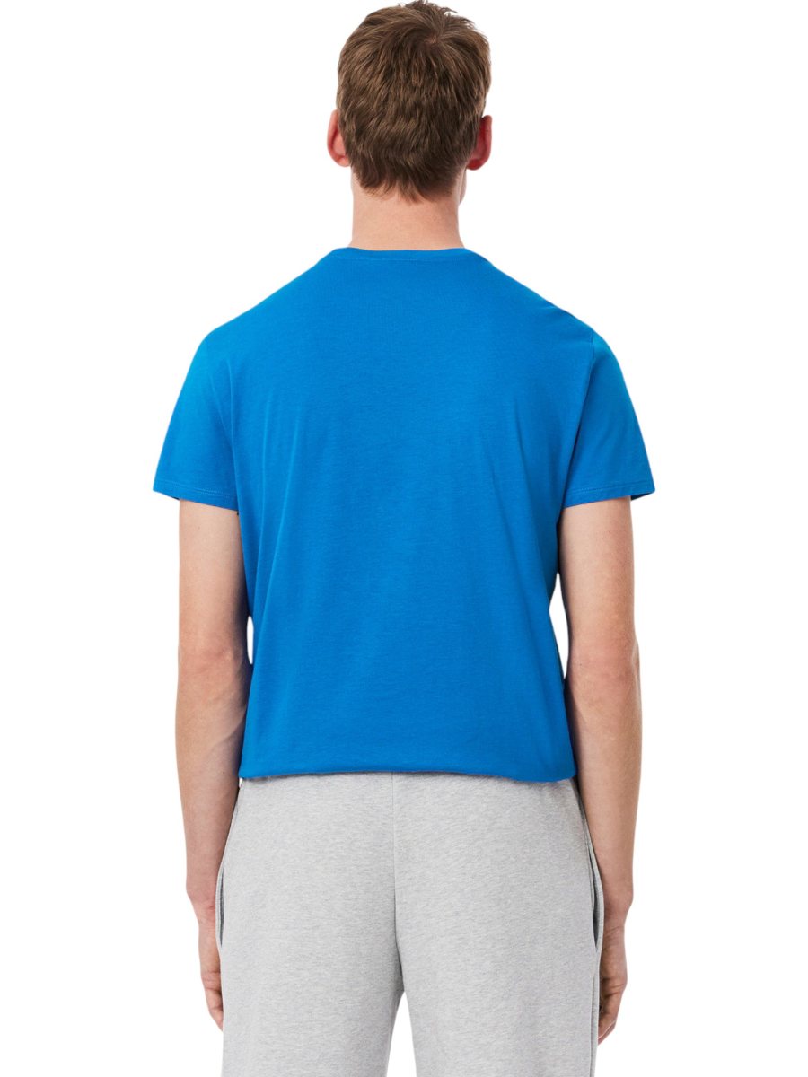 LACOSTE Lacoste Men Cotton Pima T-Shirt — Blue — 4